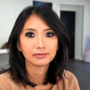 Résultat après un maquillage smoky eyes pour une femme asiatique – maquillage soirée à Roanne